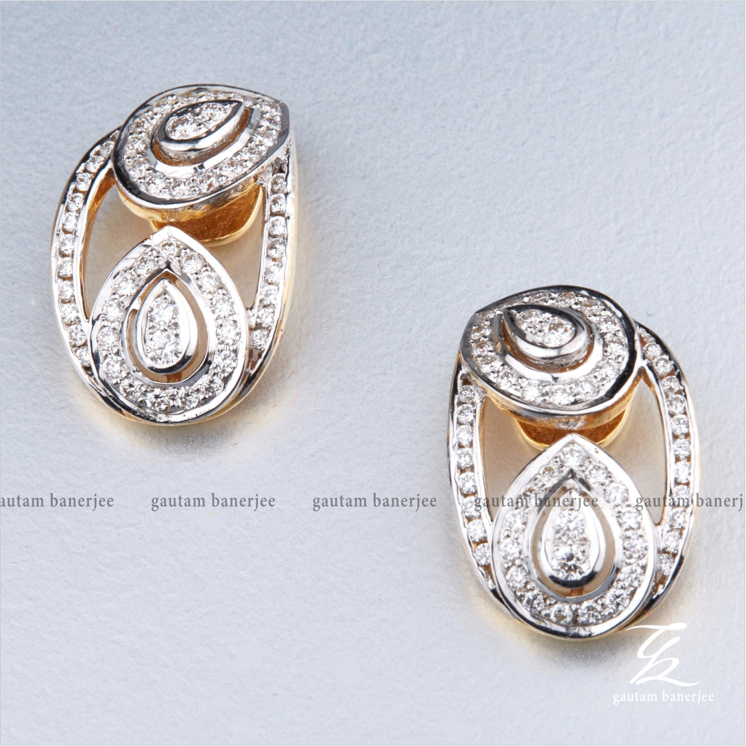 Buy Mine Diamond 18 KT Gold Drop Earring for Women Online
