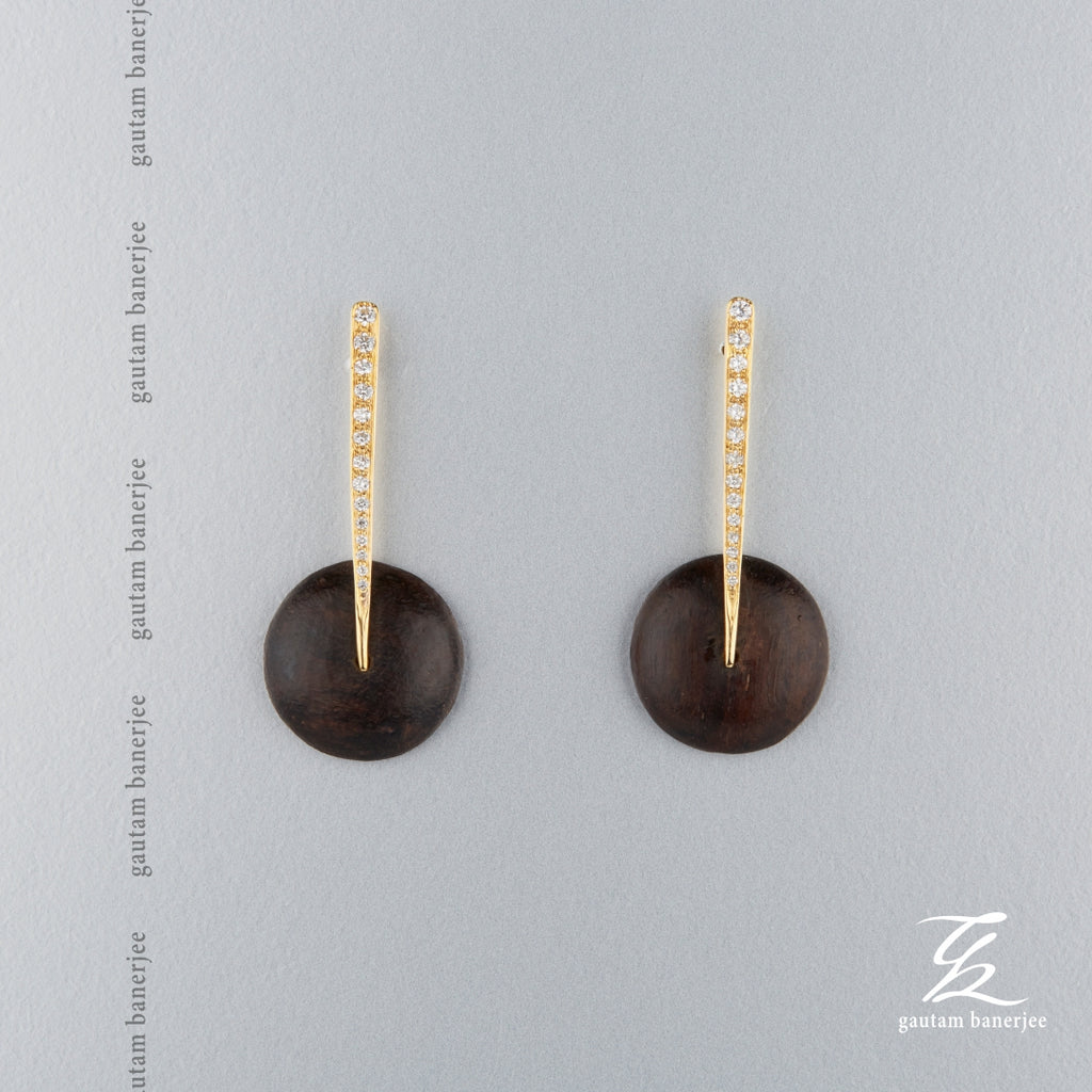 Rose Wood Earrings | E107