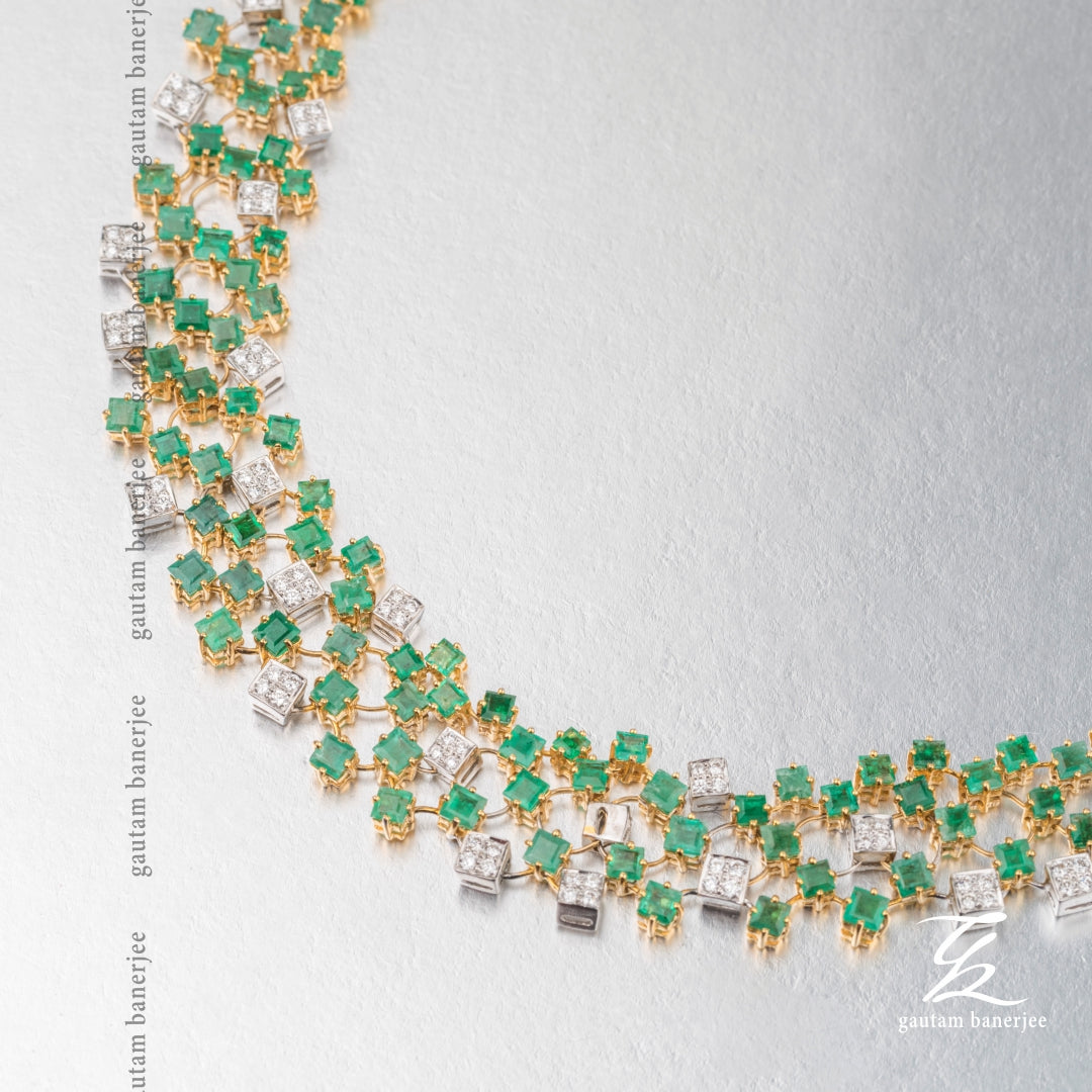 Enchanting Emerald Necklace   | NC001