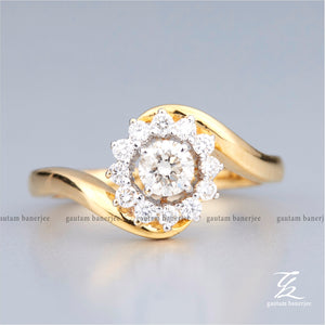 Halo Diamond Ring | R010