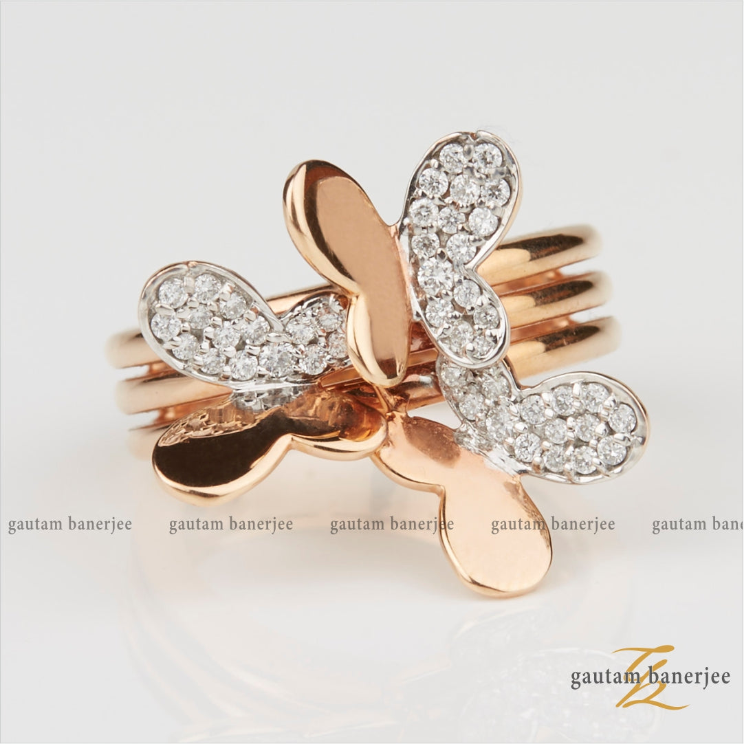 Buy 22Kt Buoyant Butterfly Gold Ring For Women 97VM5422 Online from Vaibhav  Jewellers